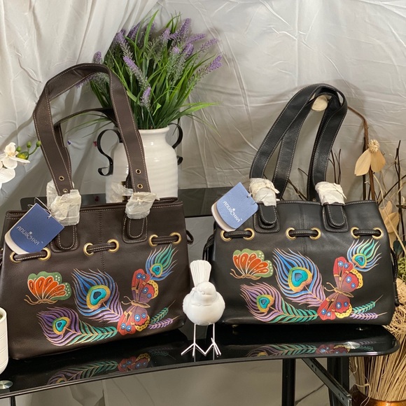 Anuschka Genuine leather hand-painted handbag - Picture 5 of 13